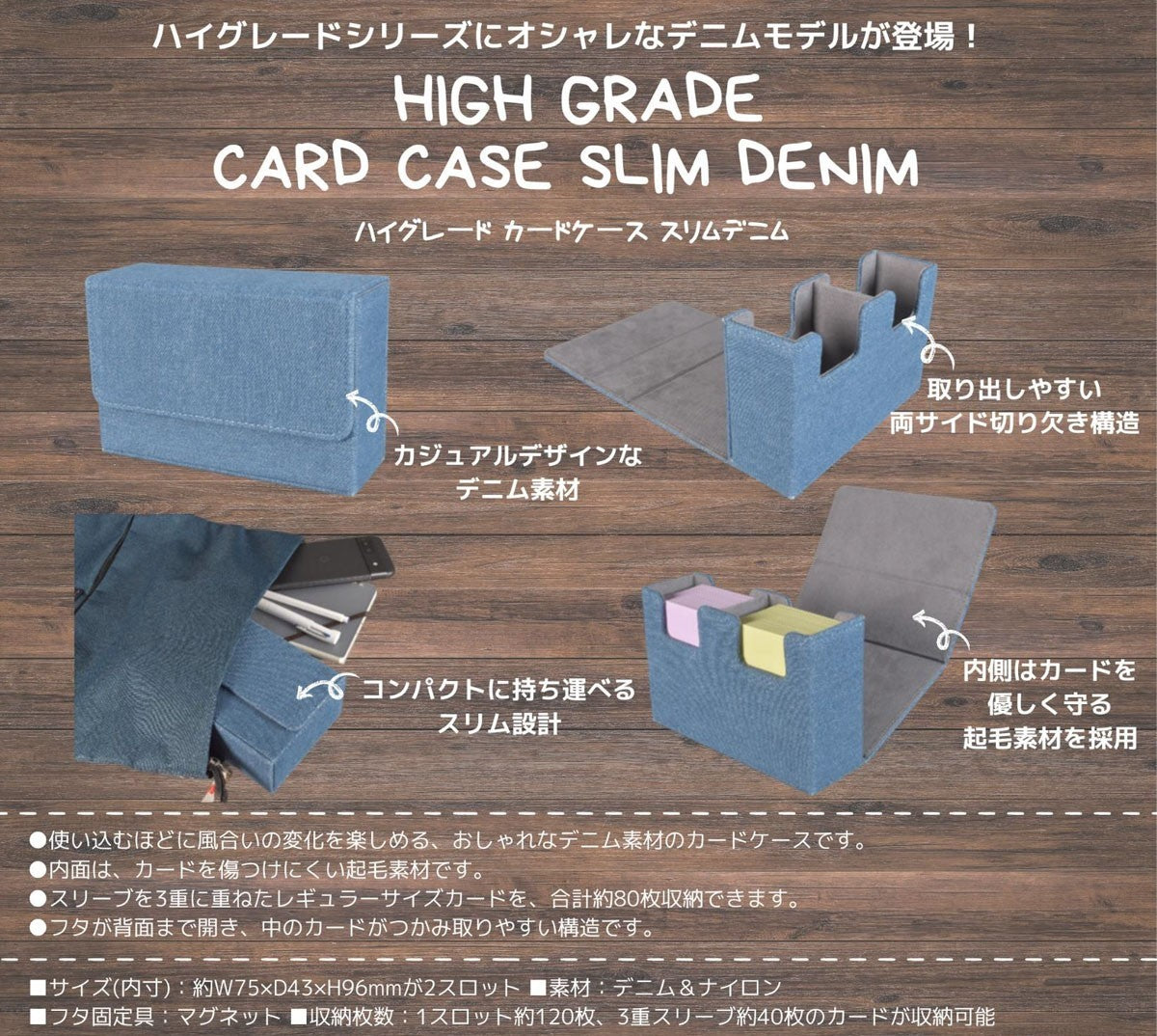 High Grade Card Case Slim Denim [January 27, 2025]