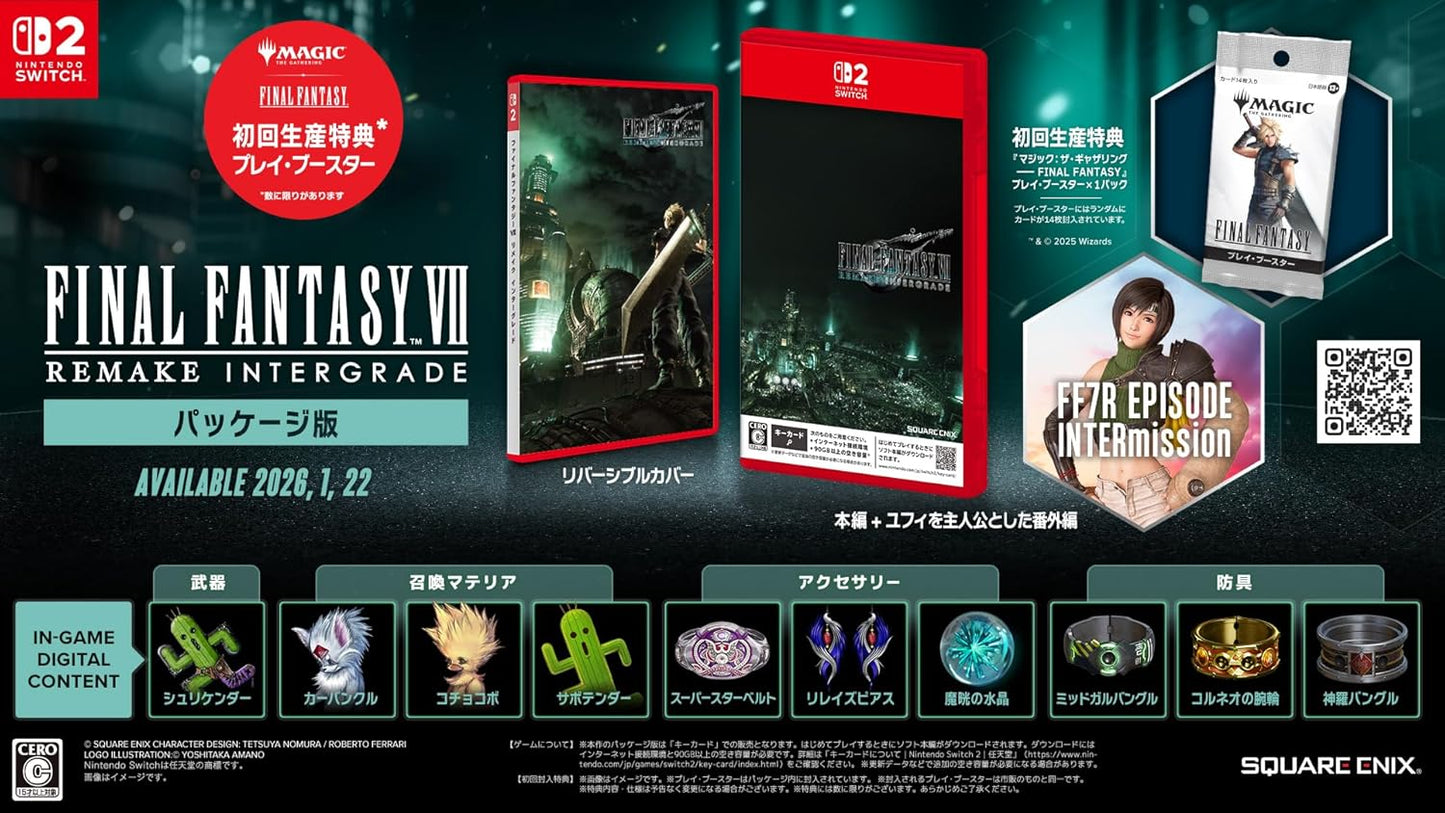 NSW2 Final Fantasy VII Remake Intergrade (Jan 23, 2026) $50.98